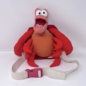 Zara Disney The Little Mermaid Plush Sebastian Parachute Shoulder Fanny Pack Bag
